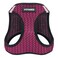 Best Pet Supplies All Weather MeshPlush Reflective No Pull Harness for Small Medium Dogs Cats Secure with Hook Loop Fastener Buckle Double DRings Fuchsia 2Tone L
