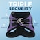 Best Pet Supplies All Weather Plush Reflective No Pull Harness for Small Medium Dogs Cats Secure with Hook Loop Fastener Buckle Double DRings Purple Faux Leather XS