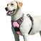 Eagloo Dog Harness for Large Dogs No Pull Service Vest with Reflective Strips and Control Handle Adjustable and Comfortable for Walking No Choke Pet Harness with 2 Metal Rings Pink L