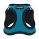 Best Pet Supplies All Weather Plush Reflective No Pull Harness for Small Medium Dogs Cats Secure with Hook Loop Fastener Buckle Double DRings Turquoise Plush XL