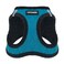 Best Pet Supplies All Weather Plush Reflective No Pull Harness for Small Medium Dogs Cats Secure with Hook Loop Fastener Buckle Double DRings Turquoise Plush XL
