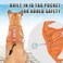 BARKBAY No Pull Dog Harness Large Reflective Dog Harness with Front Clip and Easy Control Handle for Walking Training Running with ID tag PocketOrangeXL