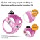 Curli Vest AirMesh PinkCaro 2XS Leash M