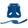 Best Pet Supplies Voyager Stepin Air All Weather Mesh Harness and Reflective Dog 5ft Leash Combo with Neoprene Handle for Small Medium and Large Breed Puppies Set Royal Blue Small