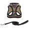 Best Pet Supplies Voyager Stepin Air All Weather Mesh Harness and Reflective Dog 5ft Leash Combo with Neoprene Handle for Small Medium and Large Breed Puppies Set Army Base Medium