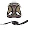 Best Pet Supplies Voyager Stepin Air All Weather Mesh Harness and Reflective Dog 5ft Leash Combo with Neoprene Handle for Small Medium and Large Breed Puppies Set Army Base Medium