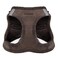 Best Pet Supplies All Weather Plush Reflective No Pull Harness for Small Medium Dogs Cats Secure with Hook Loop Fastener Buckle Double DRings Chocolate Suede XS