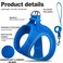 Fida Comfy Dog Harness with Leash Soft Puppy Vest Escape Proof Breathable Lightweight Soft Mesh Adjustable Reflective Stepin Harness for Small Medium Pet Walking M Blue