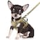 SALFSE Tactical Dog Harness Small Military K9 Puppy Vest Harness and Leash No Pull Outdoor Training XS Dog Harness with Handle XSmall KhakiLeash