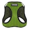 Best Pet Supplies Voyager Stepin Air Harness All Weather Mesh Reflective No Pull Harness for Dogs Cats Secure with Hook Loop Fastener Buckle Double DRings Lime Green 2Tone L