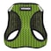Best Pet Supplies Voyager Stepin Air Harness All Weather Mesh Reflective No Pull Harness for Dogs Cats Secure with Hook Loop Fastener Buckle Double DRings Lime Green 2Tone L