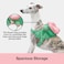 VETRESKA Flora Dog Harness Leash and Collar Set No Pull Dog Vest Harness for Walking and Training Adjustable Easy Control and Soft Padded Pet Harness and Backpack for Small Medium Large Dogs XS