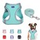 BTDCFY Step in Mesh Dog Harness and Leash Set Breathable Air Mesh Reflective Escape Proof Vest No Choke Lightweight Green