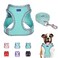 BTDCFY Step in Mesh Dog Harness and Leash Set Breathable Air Mesh Reflective Escape Proof Vest No Choke Lightweight Green