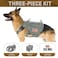 Forestpaw Dog Harness for Large DogsTactical Dog Harness with HandleNo Pull Military Service Dog Vest with Pockets Adjustable for Walking TrainingGrayChest 2740