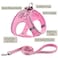 BOOMIBOO Dog Harness with Leash Set No Pull Adjustable Reflective Stepin Puppy Pet Vest Harnesses for Small Medium Large Dogs and CatsPink XXS