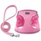 BOOMIBOO Dog Harness with Leash Set No Pull Adjustable Reflective Stepin Puppy Pet Vest Harnesses for Small Medium Large Dogs and CatsPink XXS