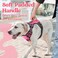 rabbitgoo Dog Harness Medium Sized No Pull Pet Harness with Soft Padded Handle Adjustable Reflective Vest with 3 Buckles Easy Walking Harness with 2 Leash Clips Pink M