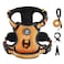 IVYLANE IVYLANE No Pull Dog Harness for Large Dogs Dog Vest Harness with Leash Safety Belt and Storage Strap Fully Adjustable Harness 360 Reflective Strip Soft Handle Orange L