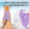 BARKBAY No Pull Dog Harness Large Reflective Dog Harness with Front Clip and Easy Control Handle for Walking Training Running with ID tag PocketViolet PurpleXL