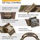 AIWAI Tactical Dog Backpack Harness for Large Breed Original Design Metal Buckle Vest with Side Bags Pouches for Service Working Training Camouflagewith 2 Pouches M