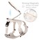 TUG Grab Dog Harness Integrated Traffic Leash Magnetically Attached for Quick Control LargeCream