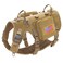 Forestpaw Dog Harness Medium SizedTactical Dog Harness with HandleNo Pull Military Style Service Dog Vest with Pockets Adjustable for Medium DogsBrownChest 1725