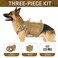 Forestpaw Dog Harness Medium SizedTactical Dog Harness with HandleNo Pull Military Style Service Dog Vest with Pockets Adjustable for Medium DogsBrownChest 1725
