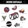 AKAILEA Escape Proof Dog Harness with Handle Reflective No Pull Dog Vest Lightweight Full Body Pet Harness Adjustable for Small Dogs WalkingTrainingMaroonChest1422