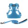 Best Pet Supplies Voyager Adjustable Stepin Flex Breathable Mesh Dog Harness for Small Medium Large Dogs Leash Set Baby Blue S
