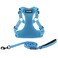 Best Pet Supplies Voyager Adjustable Stepin Flex Breathable Mesh Dog Harness for Small Medium Large Dogs Leash Set Baby Blue S