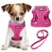 YIMEIS Dog Harness and Leash Set No Pull Soft Mesh Pet Harness Reflective Adjustable Puppy Vest for Small Medium Large Dogs Cats Rose Red XSmall Pack of 1