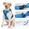 WINGOIN Blue Tactical Dog Harness for Large Dogs Heavy Duty No Pull Dog Harness with Handle Adjustable Reflective Military K9 German Shepherd Big Size Dog Vest for Walking Training Hunting L