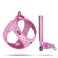 Curli Vest Harness curli Clasp AirMesh PinkCaro M Leash L