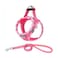 Mercano Soft Mesh Dog Harness and Leash Set Stepin Reflective Breathable Lightweight Vest Harnesses with Safety Buckle for Small Dogs Cats S Fuchsia