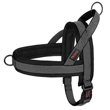 Didog No Pull Dog Harness with Breathable Mesh Padded Full Reflective Quick Fit Adjustable Vest Harness Easy for Training Walking for Small Medium and Large Dogs Black SChest 1822