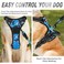 BARKBAY No Pull Dog Harness Front Clip Heavy Duty Reflective Easy Control Handle for Large Dog WalkingBlue camoS