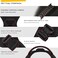 AIWAI Tactical Dog Backpack Harness for Large Breed Original Design Metal Buckle Vest with Side Bags Pouches for Service Working Training Black Vest only L