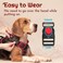 Eagloo Dog Harness for Large Dogs Easy Wearing with 3 Buckles Adjustable No Pull Pet Harness with 2 Rings for Walking No Chock Reflective Soft Padded Vest with Control Handle Black Red L