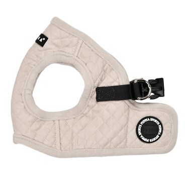 Puppia Irvin Vest Dog Harness Stepin Warm Winter Diamond Pattern for Small and Medium Dog Cream Medium