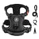IVYLANE IVYLANE No Pull Dog Harness for Large Dogs Dog Vest Harness with Leash Safety Belt and Storage Strap Fully Adjustable Harness 360 Reflective Strip Soft Handle Black L