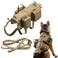 AZB Tactical Dog Vest Harness Heavy Duty Dog Harness with 3 MOLLE Bags1 Bungee Leash