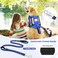 MOOGROU Service Dog Vest Harness and Leash Set10 PatchesNo PullEasy Walk Reflective Dog Harness with Soft Padded Handle for TrainingEverydayFit SmallMediumLargeExtraLarge Dogs Blue S