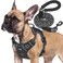 Beebiepet Heavy Duty Tactical Dog Harness for Small Dogs No Pull Adjustable Pet Harness Reflective Service Training Easy Control Pet Vest Military K9 Working Dog Harnesses Medium Black