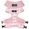 LucyCo. Lucy Co Reversible Dog Harness WaterRepellent Neoprene DualPrint Design Easy Swap Style Adjustable Comfort Fit Take a Bow Reversible Harness Medium