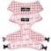 LucyCo. Lucy Co Reversible Dog Harness WaterRepellent Neoprene DualPrint Design Easy Swap Style Adjustable Comfort Fit Take a Bow Reversible Harness Medium