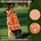 WINSEE Mesh Dog Harness with 10 Pet Patches for Large Service Dog in Training Breathable Tactical Molle Vest with Double Handle Reflective Military Pet Vest for Walking Hiking