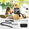 MOOGROU Service Dog Vest Harness and Leash Set10 PatchesNo PullEasy Walk Reflective Dog Harness with Soft Padded Handle for TrainingEverydayFit SmallMediumLargeExtraLarge DogsBlack M