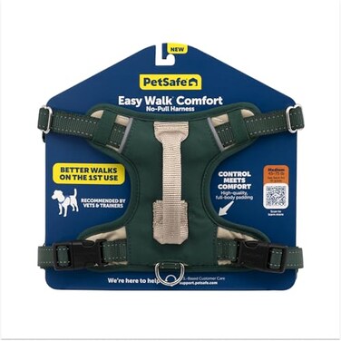 PetSafe Easy Walk Comfort NoPull Dog Harness FullBody Padding Better Walks on the First Use 5 Points of Adjustment Large Green