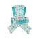 Pinkaholic New York Amabel Dog Harness Flower Pattern Fashionable Cute Spring Summer Harness for Small Dogs Aqua Medium